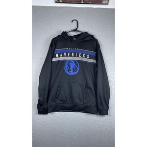 Dallas Mavericks Sweatshirt Mens Medium Black NBA Basketball Ultra Game Hoodie